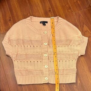 GAP kids short sleeve knit cardigan